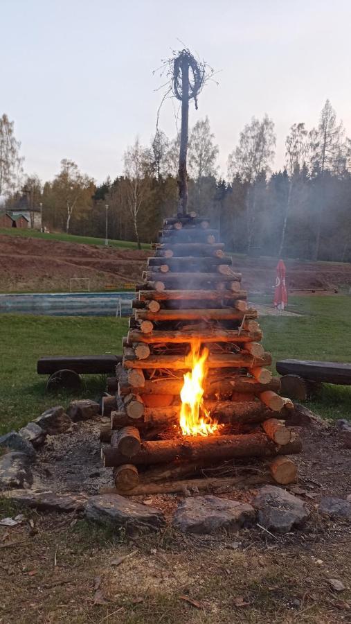 Chatka Agawa V Arealu Koupaliste Bystre V Orlickych Horach Kültér fotó